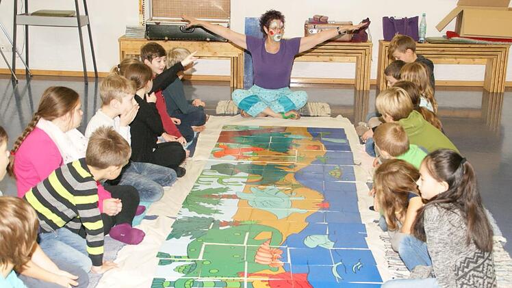Die Grundschüler machten eifrig mit.