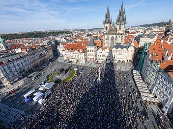 Proteste in Prag