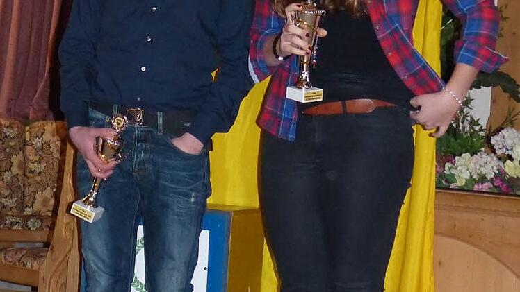 Kartfahrer Henrik Eigenbrod und Evamaria Becher. Foto: privat