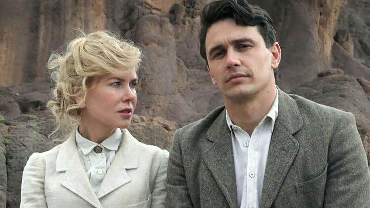 Wüstendrama: Nicole Kidman und James Franco in einer Szene von Werner Herzogs "Queen of the Desert". Foto: dpa