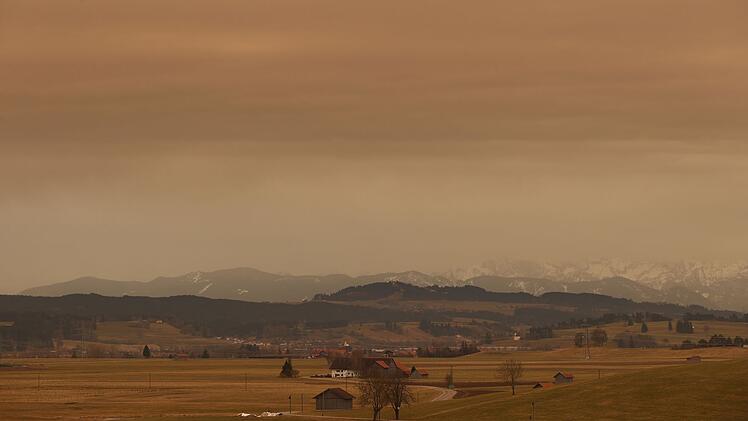 Saharastaub in Bayern