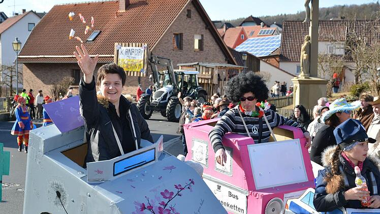 Faschingsumzug in Katzenbach und Lauter. Foto: Björn Hein