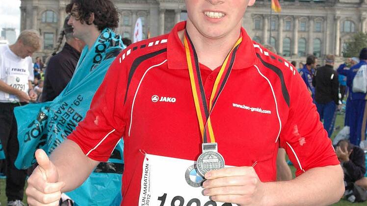 Thomas Löffler hat in Berlin erstmals die 42,195 Kilometer bewältigt. Foto:  privat