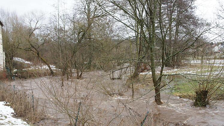 Hochwasser in Bad Brückenau.