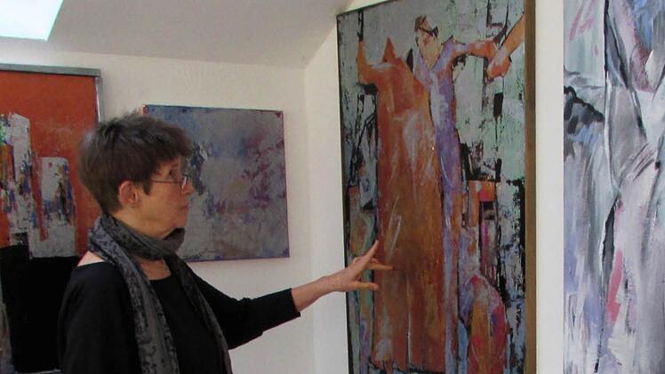 Ingrid Stumpf-Storch präsentiert "Momente" aus 20 Jahren Leben in Kothen und in der Rhön. Menschen stehen dabei oft im Mittelpunkt. Foto: Stephanie Elm