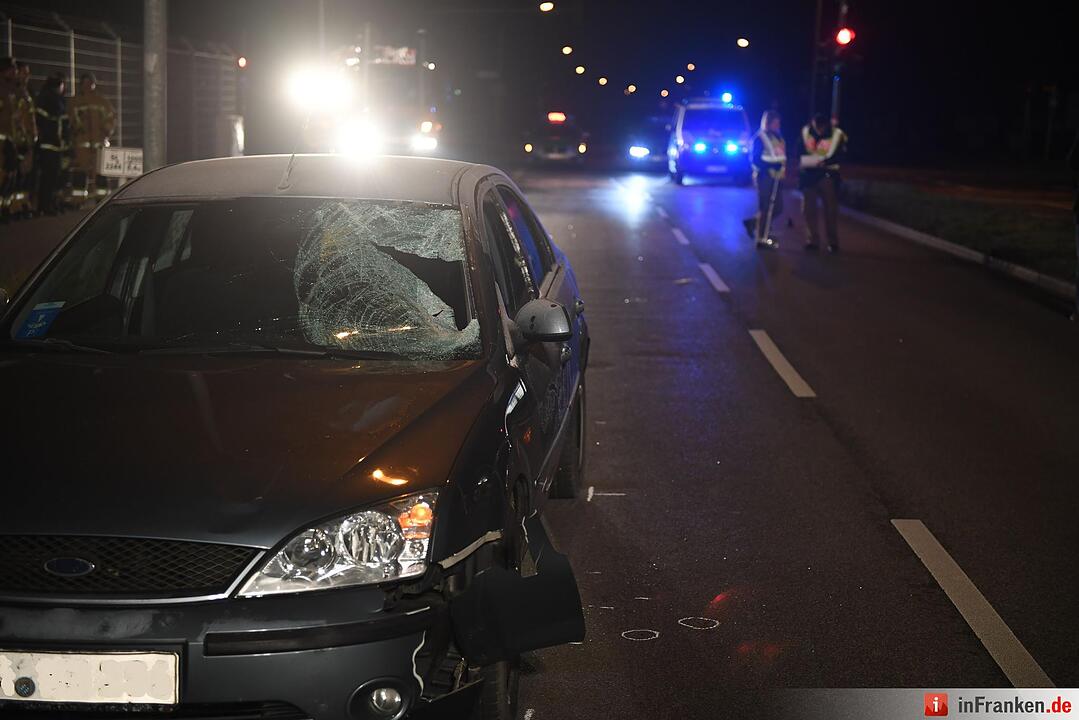 Fußgänger in Bamberg von Auto erfasst