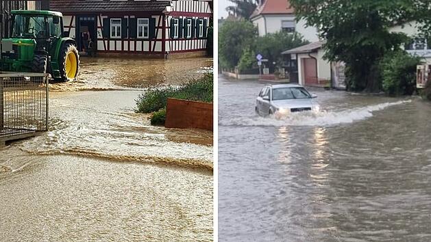 Unwetter-Überblick in Franken: Diese Regionen sind besonders stark betroffen