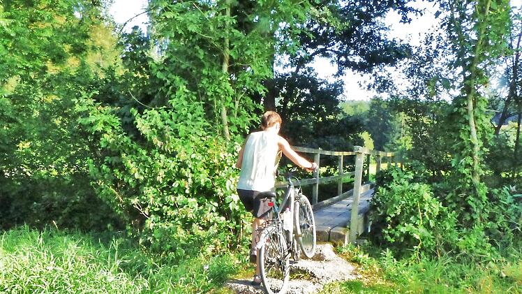 Beim Bau des Radwegel&uuml;ckenschlusses Kollertshof zum Badesee Burgwallbach m&uuml;sste auch der Brendsteg bei Kollertshof neu hergestellt werden. Die Gemeinde hofft nun, dass auch nach der ver&auml;nderten Planung des Weges die staatliche F&ouml;rderung m&ouml;glich bleibt.  Foto: Manfred Zirkelbach