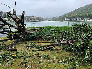 Taifun «Kajiki» - Hainan-Insel in China