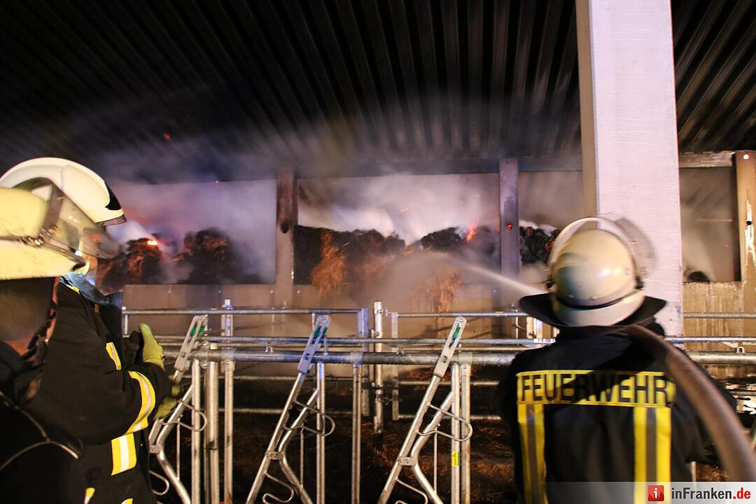 Hoher Schaden bei Stallbrand bei Nüdlingen