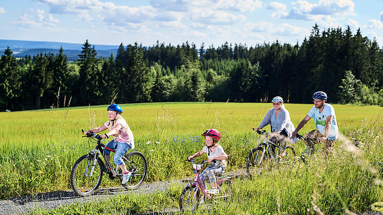 Radtouren im Frankenwald: Familie