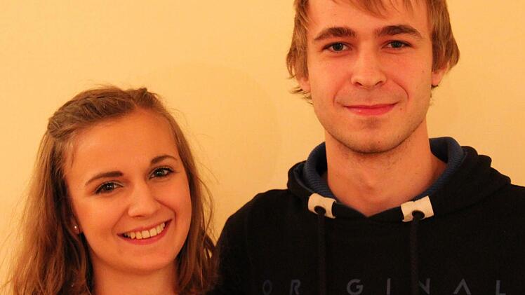 Hanna Fillip und Christian Oettl absolvieren ein Freiwilliges Soziales Jahr. Foto: Johanna Blum