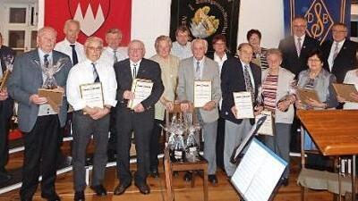 Die Mitglieder, die dem Verein seit 50 Jahren angehören