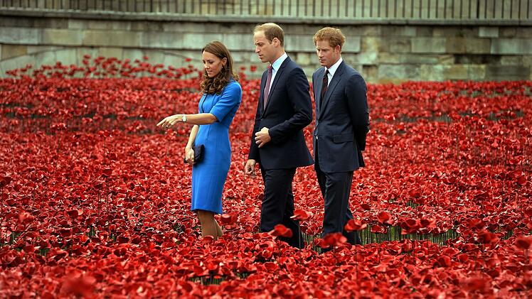 Kate, Prinz William und Prinz Harry