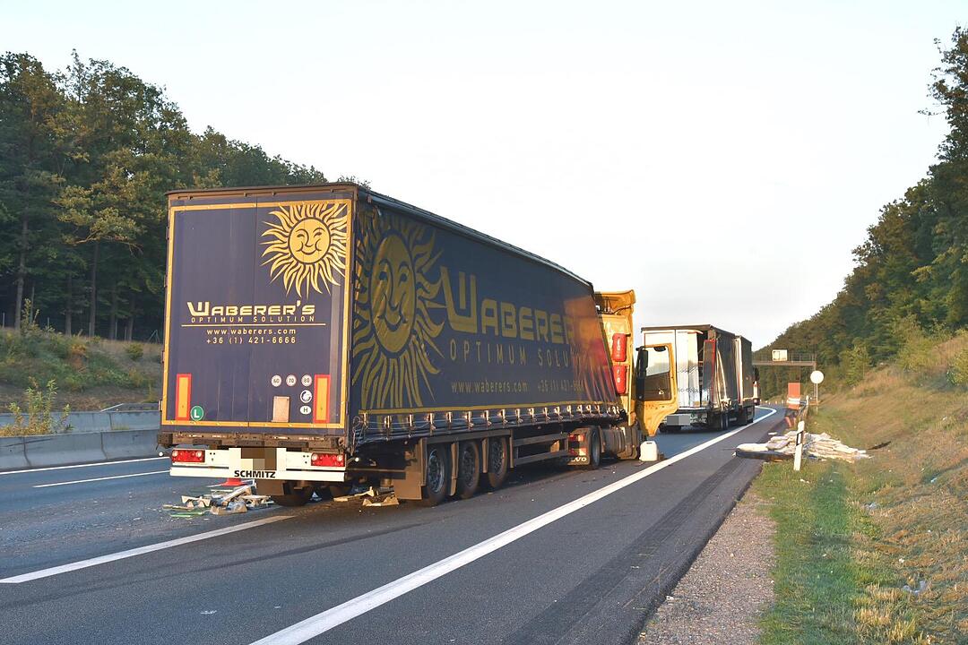 Lkw-Unfall auf A3 bei Kist