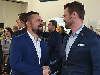 Nach der Wahl ist vor der Wahl, heißt es für Thomas Henfling (links) und Daniel Klee, die am 2. Oktober in Sinntal in die Stichwahl gehen.