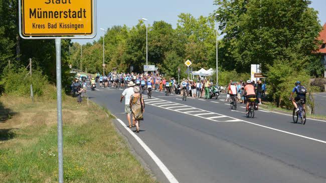 BR-Radltour macht Halt in Münnerstadt Foto: Björn Hein