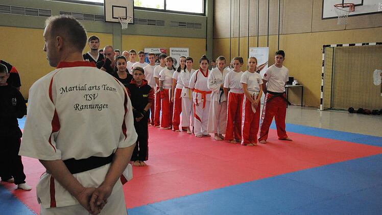 Beim Kampfsport-Training in Rannungen. Foto: Hopf