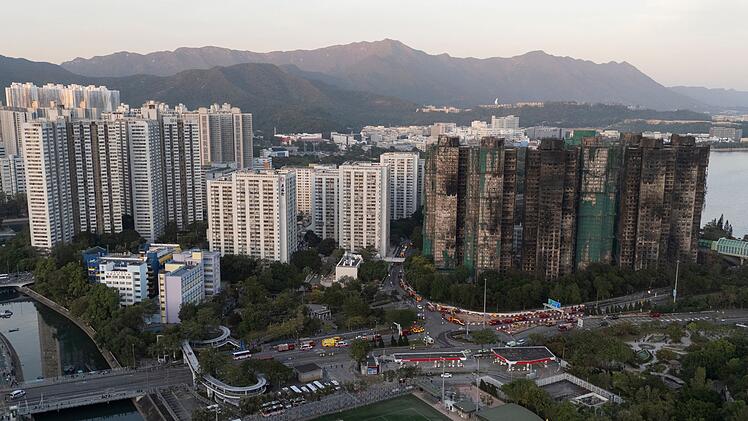 Nach Brand in Hongkong