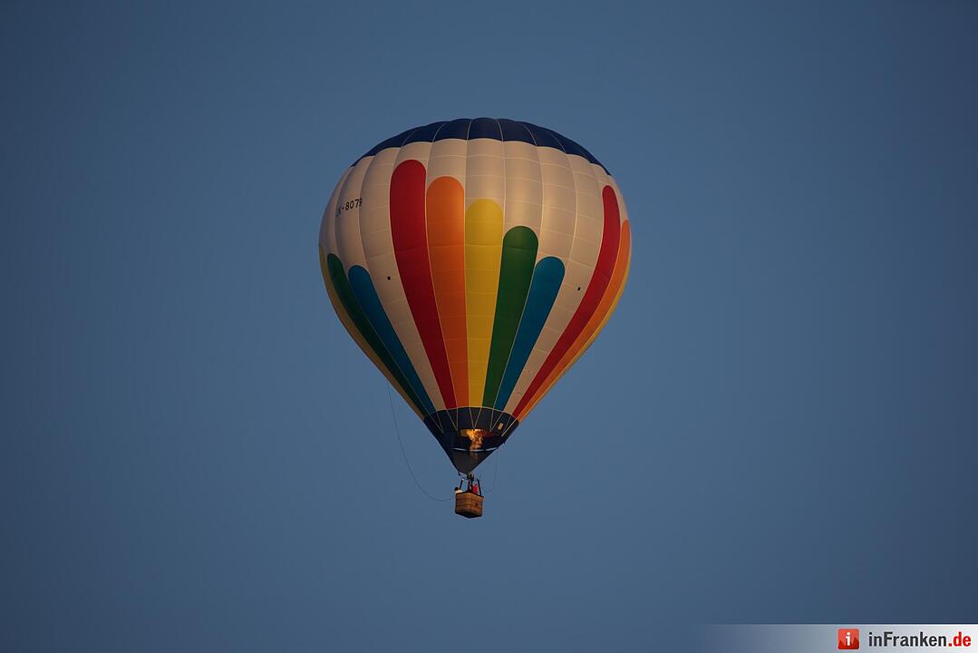 Jubiläumsausgabe: Zum 20. Mal hat die Raiffeisenbank Seebachgrund zu ihrem Ballonmeeting nach Hannberg eingeladen. Mehr als 2000 Menschen waren gekommen.