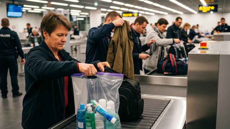 Sicherheitskontrolle am Flughafen