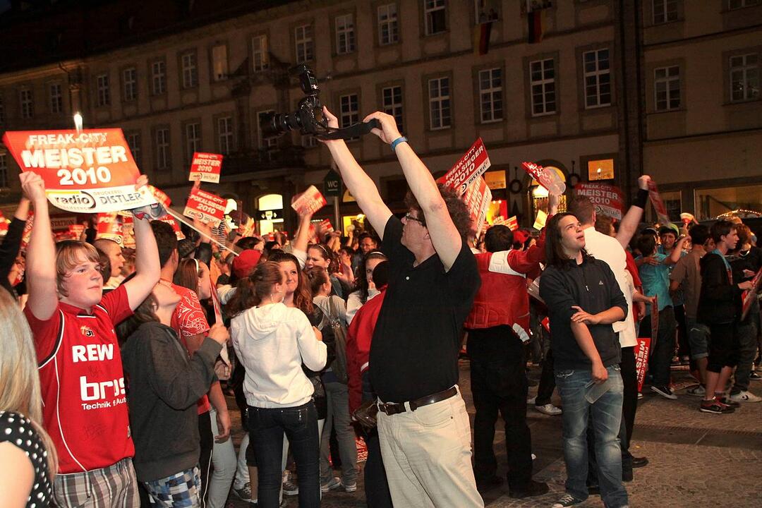 Meisterfeier Brose Baskets Bamberg Maxplatz