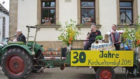 Gerhard Griebel, Gerhard Jöchner und Wilfried Steinert sorgten wieder einmal für Kirchweih-Furore.  Fotos: Doris Weidner