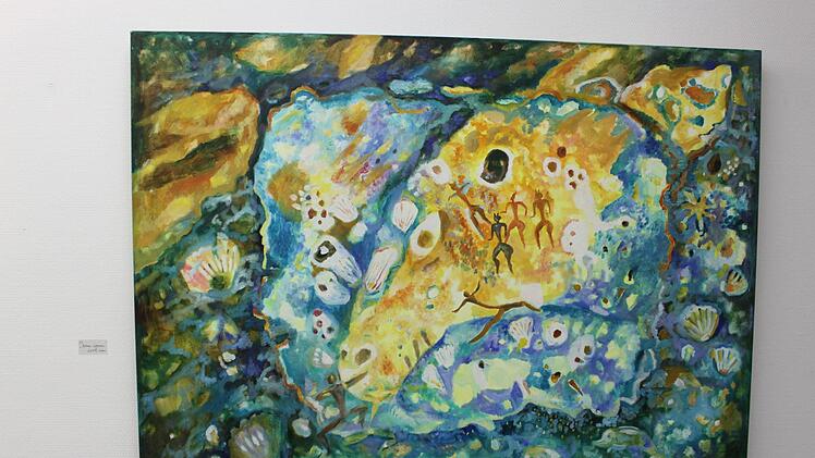 "Blaue Lagune" nennt sich dieses Bild von Hannelore Heider.