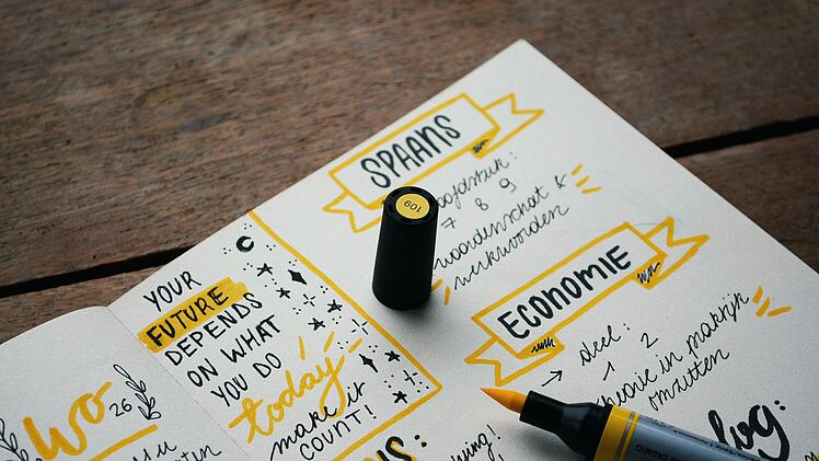 Terminplaner mal anders: Das Gestalten eines Bullet Journals macht Spaß und fördert die Kreativität.
