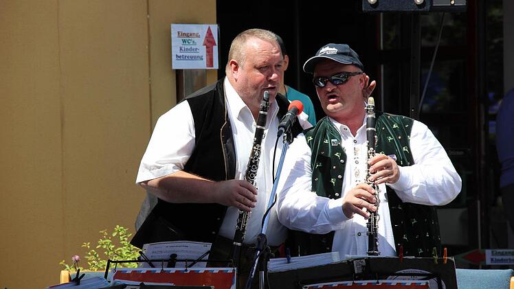Die Kulmbacher Stollmusikanten sorgen beim Dixiefrühschoppen für die richtige Stimmung