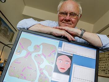 Im Computer von  Professor Dörner "leben" virtuelle Wesen, die er  "Mäuse" nennt. Sie haben menschliche Gesichter und sind zum Fühlen programmiert. Foto: Matthias Hoch