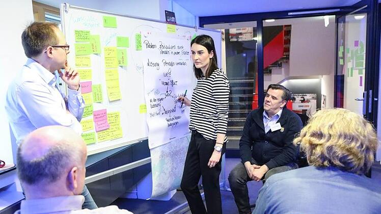 Denkwerkstatt "Bamberg 2050": Blick auf den Workshop "Wie arbeiten wir?". Foto: Barbara Herbst