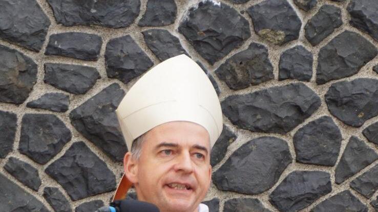 Am 15. September 2018 besuchte der neue Würzburger Bischof Franz Jung den Kreuzberg. Foto: Marion Eckert