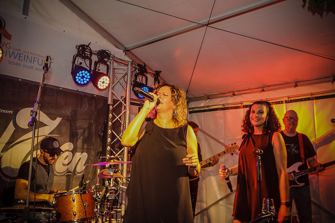 Beste Stimmung beim Stadtfest in Schweinfurt.