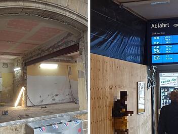 Bamberg: Bahnhof bekommt zwei neue Geschäfte - DB klärt Rätsel um Holzverkleidung auf