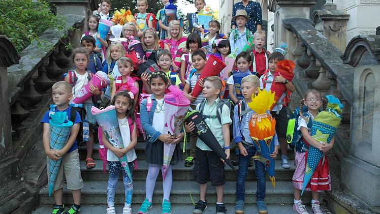 Die Klasse 1a der Kulmbacher Pestalozzischule