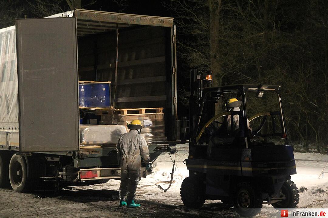 Unfall mit Gefahrgut-Laster auf der A3 bei Höchstadt