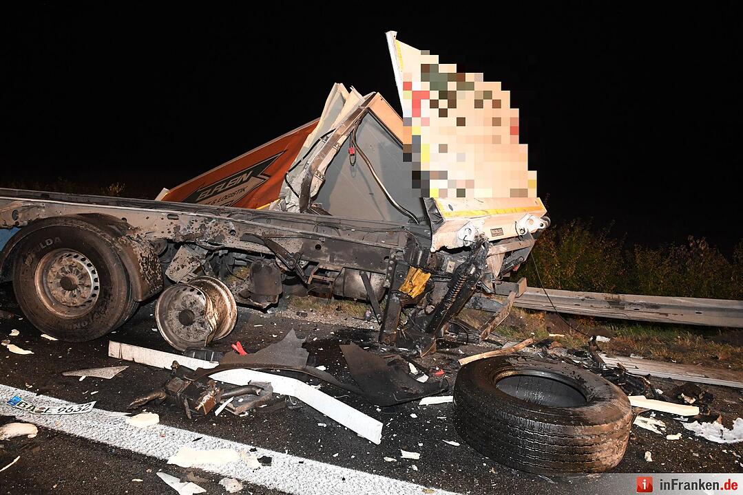 Schwerer Unfall auf A70 bei Bamberg