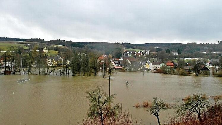 Land unter in Ködnitz Foto: Archiv/Dieter Hübner