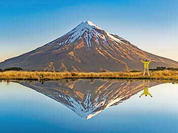 Der Mount Taranaki in Neuseeland