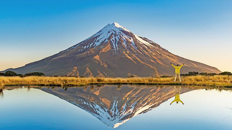 Der Mount Taranaki in Neuseeland