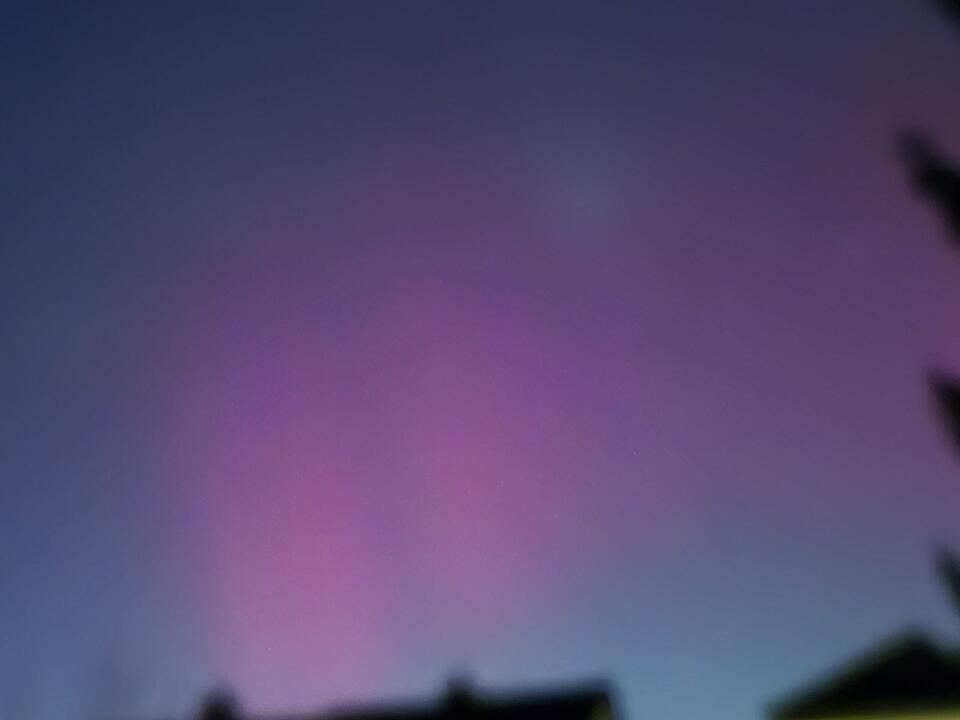 Polarlichter &uuml;ber Bamberg