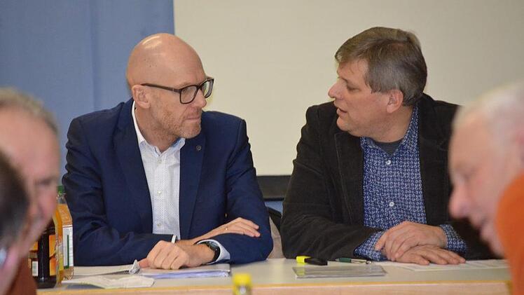 Im Gespräch: Matthias Borst und Martin Flohrschütz Foto: Gabi Bertram