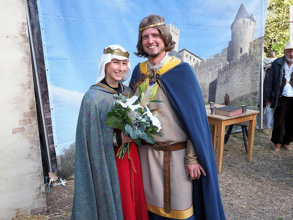 Auf der Burgruine in Bad Kissingen