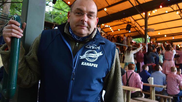 Kellerwirt Udo Helbig vom Henninger Keller auf der Bergkirchweih 2015Foto: Christian Bauriedel