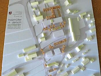 Das Modell der geplanten neuen Wohnbebauung "Am Bühl" in Untersteinach. Foto: Klaus-Peter Wulf