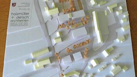 Das Modell der geplanten neuen Wohnbebauung "Am Bühl" in Untersteinach. Foto: Klaus-Peter Wulf