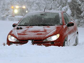 Schnee im Fichtelgebirge