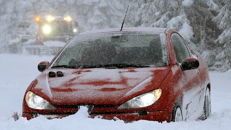 Schnee im Fichtelgebirge