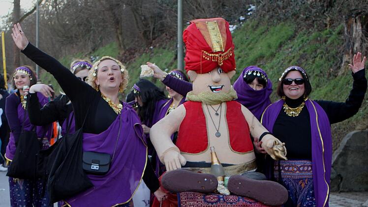 Als "Wüstenprinzessinnen" kamen die Erzieherinnen von Weisbrunn.